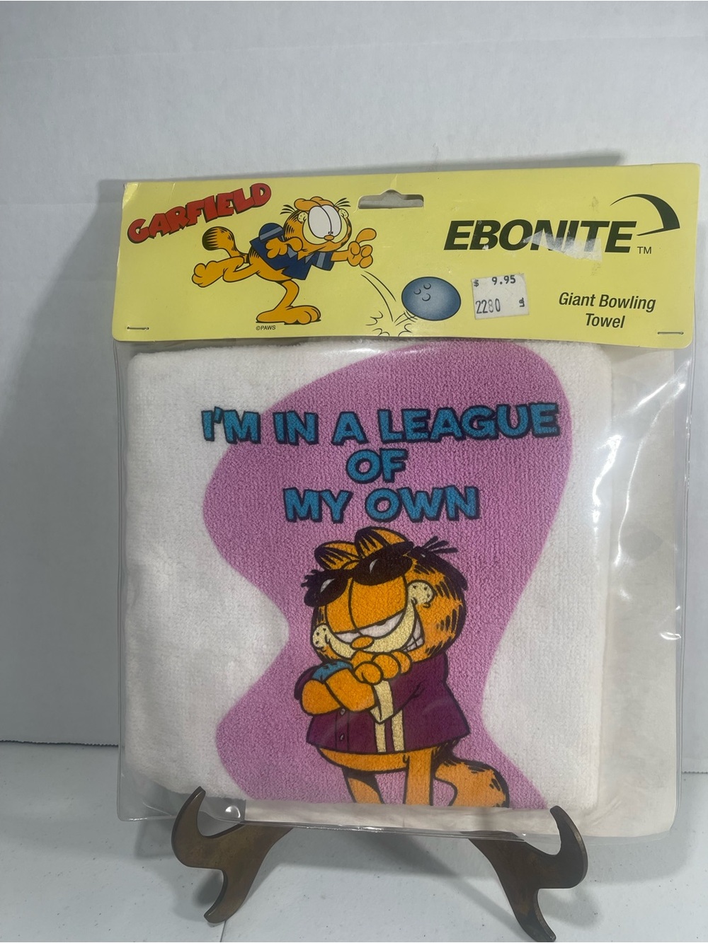 Garfield Ebonite Bowling Shammy Bowling Towel 16"X25" Brand New NOS